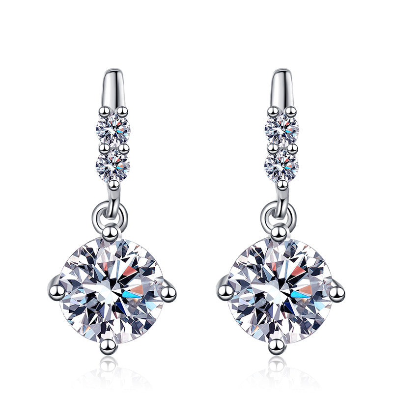 Pavé bar drop earrings SKU shot