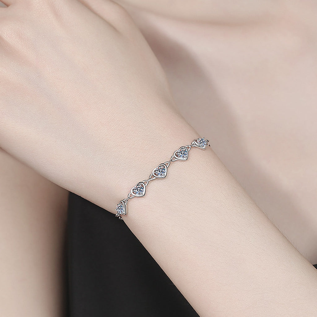 Amour Hearts bracelet worn on wrist