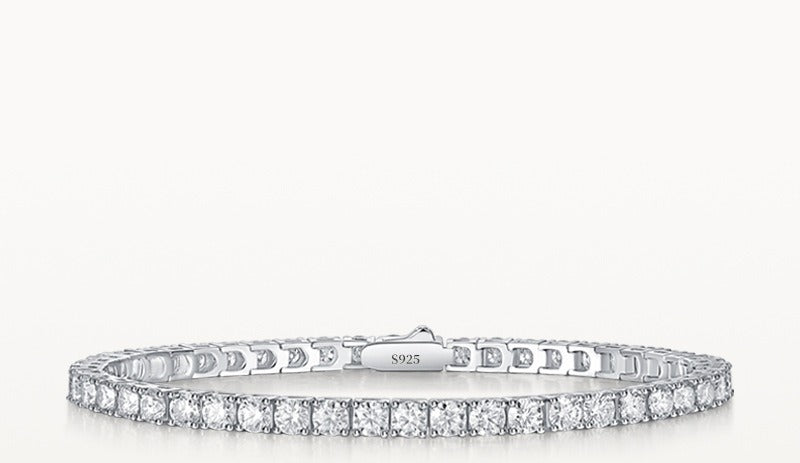 3.0mm Moissanite tennis bracelet